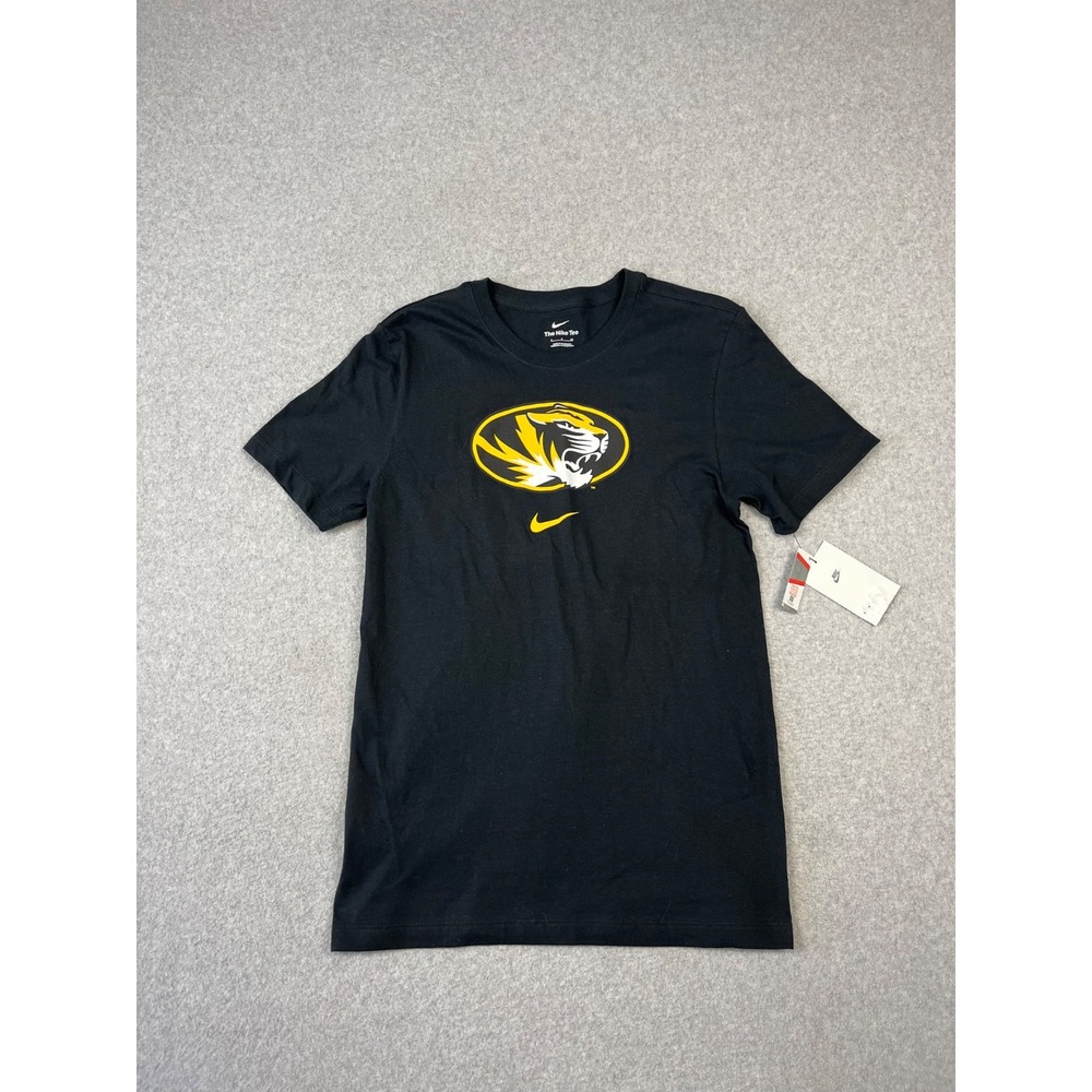 University Of Missouri Tigers Shirt Mens S Black Mizzou Nike Tee Short Sleeve